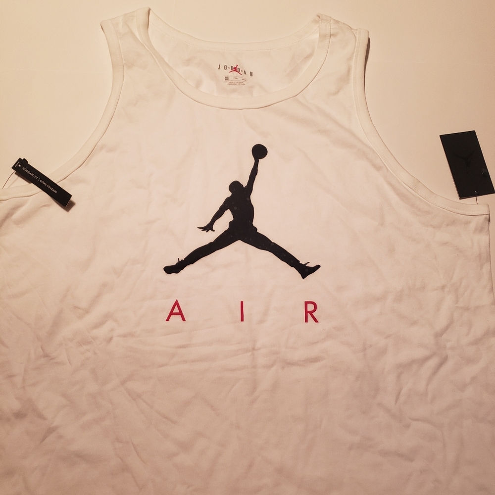 Jordan Mens Jumpman Tank Top White - Picture 14 of 16